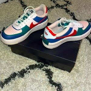 Pink/Navy/Red/Green Air Force 1